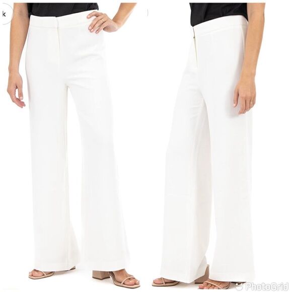 NWT Nanette Nanette Lepore Wide Leg Crepe Fashion Pant - Picture 1 of 16